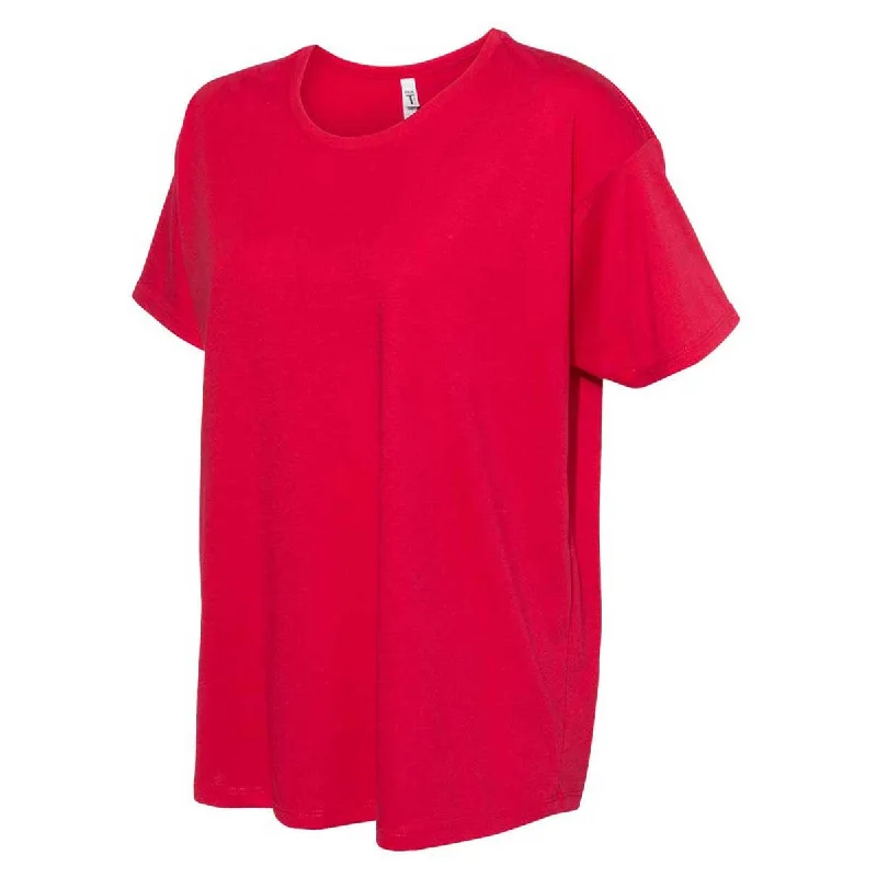 Next Level Women's Red Ideal Flow Tee