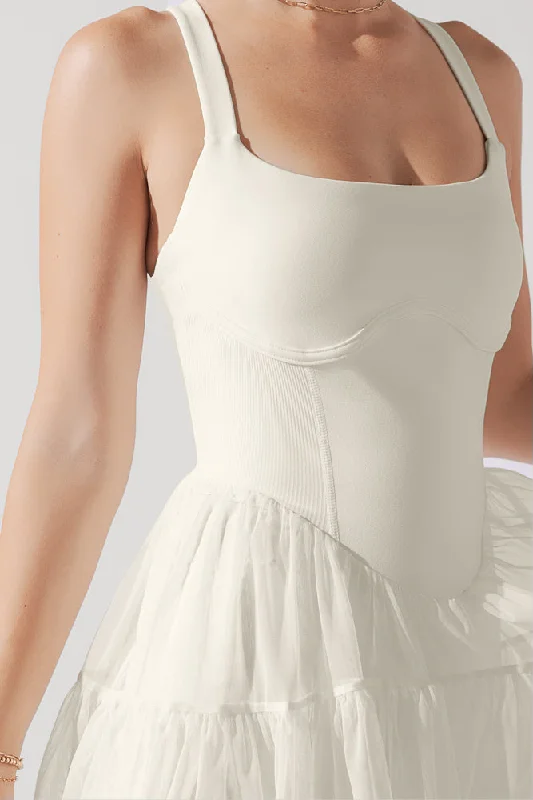 Corset Pirouette Dress - Coconut Cream