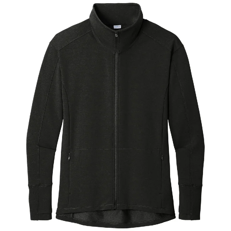 Sport-Tek Women's Black Sport-Wick Flex Fleece Full-Zip