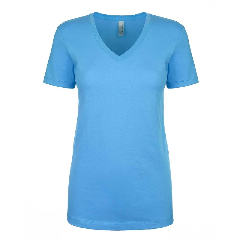 Next Level Women's Turquoise Ideal V-Neck Tee