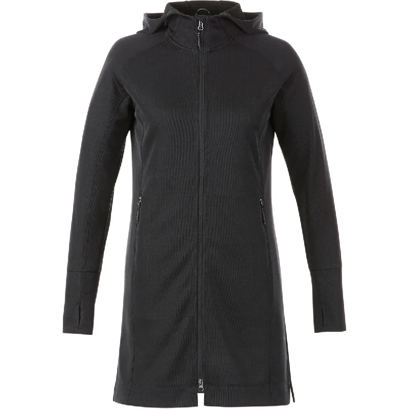 Elevate Women's Black Odell Knit Zip Hoody