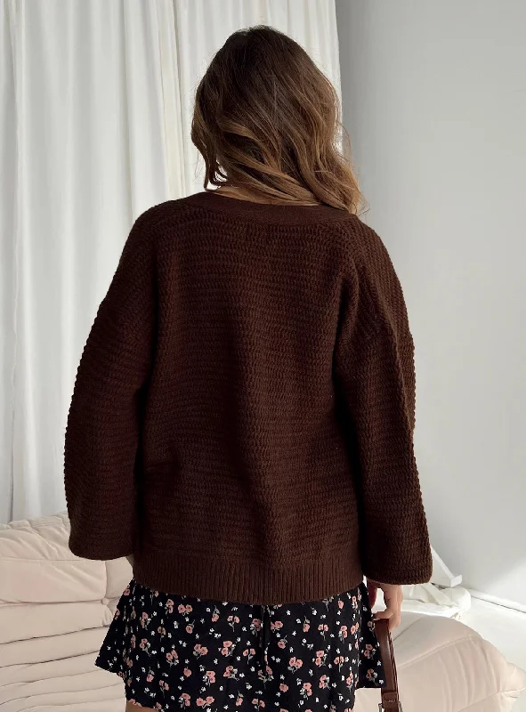 Abel Cardigan Brown