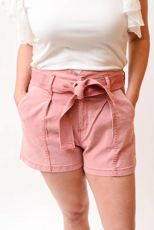 Anessa Denim Short In Pink