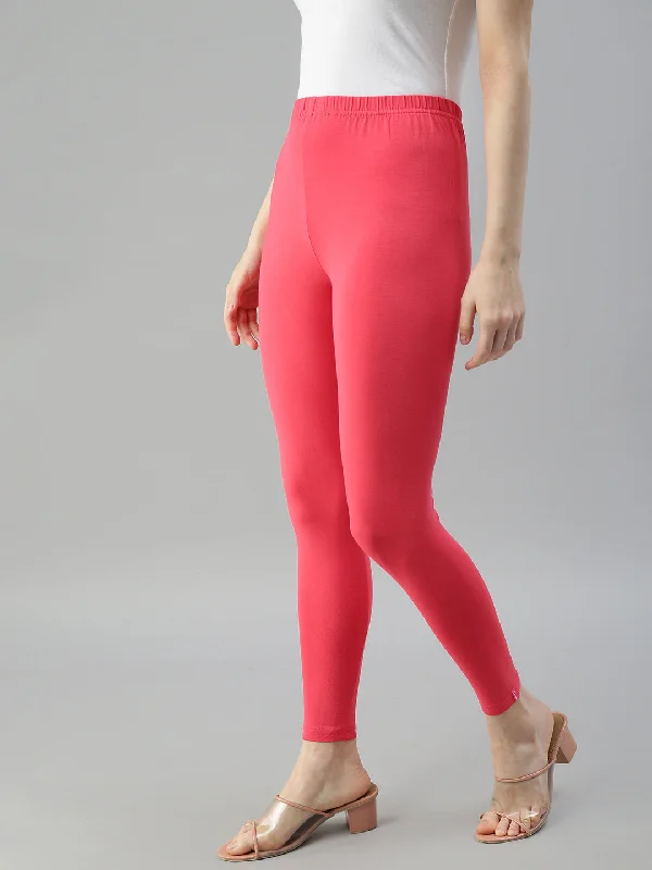 Ankle Leggings-Coral