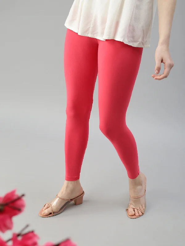 Ankle Leggings-Coral