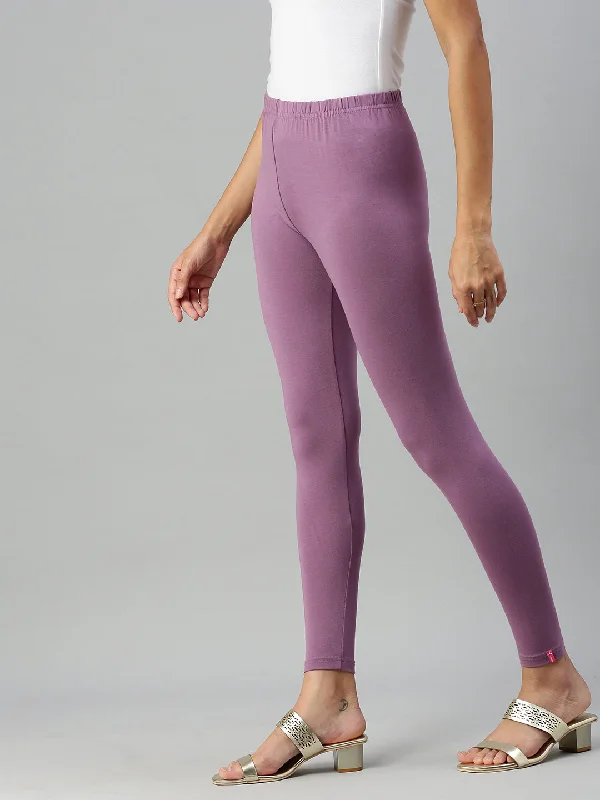 Ankle Leggings-Dusty Purple