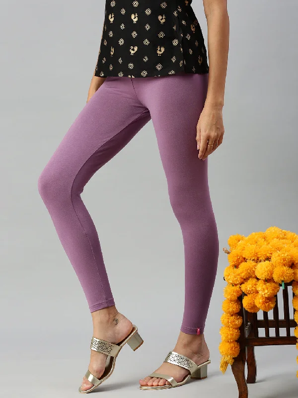 Ankle Leggings-Dusty Purple