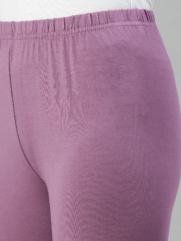 Ankle Leggings-Dusty Purple