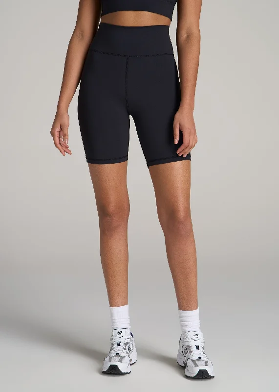 Balance Bike Shorts for Tall Women in Black