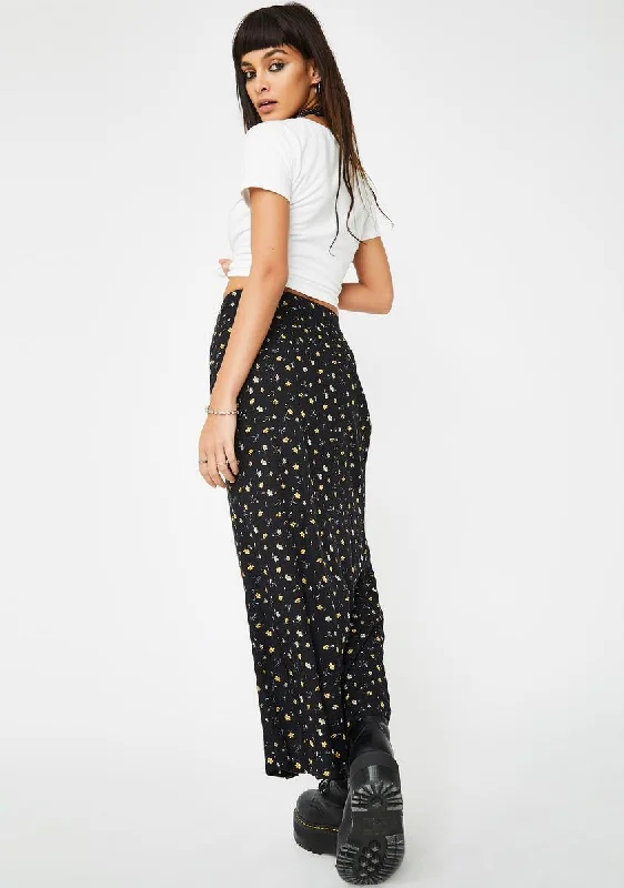 Black Rima Maxi Skirt