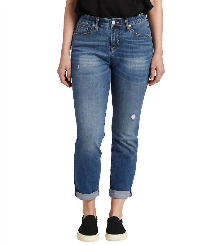 Carter Mid Rise Girlfriend Jean In Everton Blue