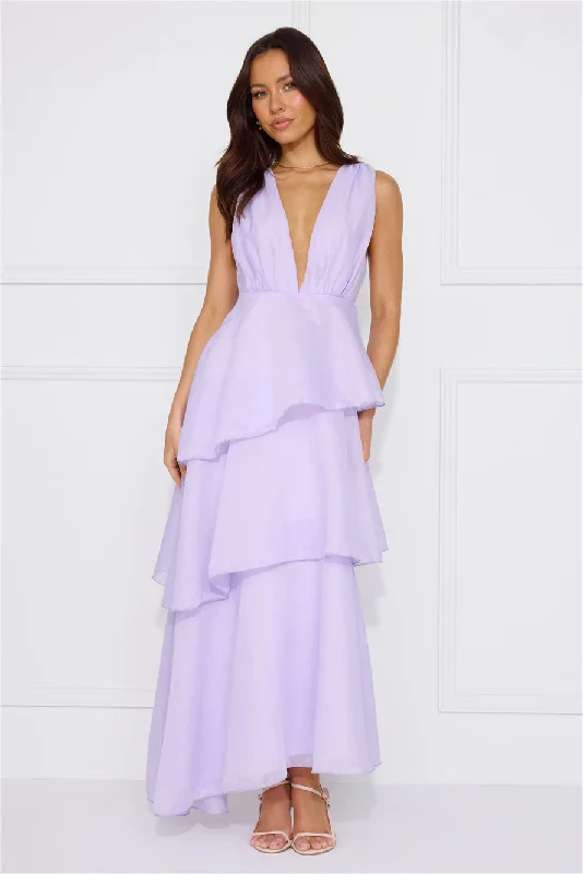 Fashion Zone Maxi Dress Lilac