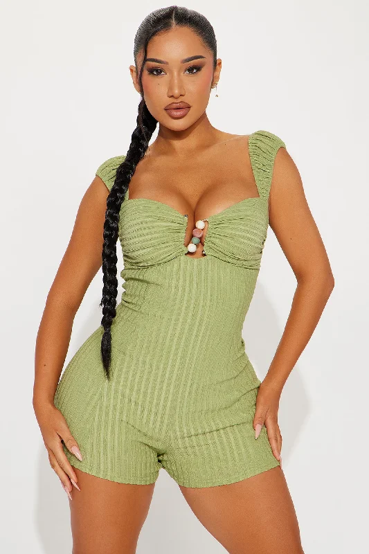 Make Up Romper - Green