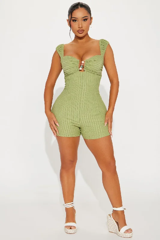 Make Up Romper - Green