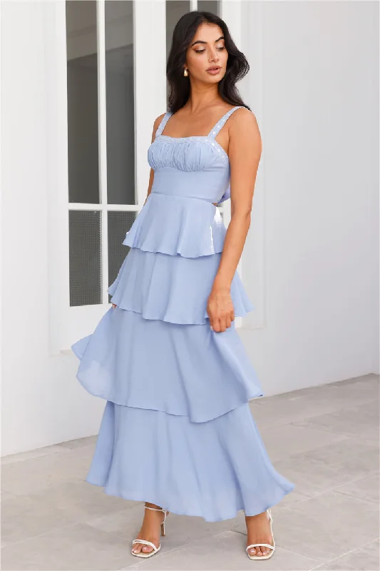 Ocean Spray Maxi Dress Blue