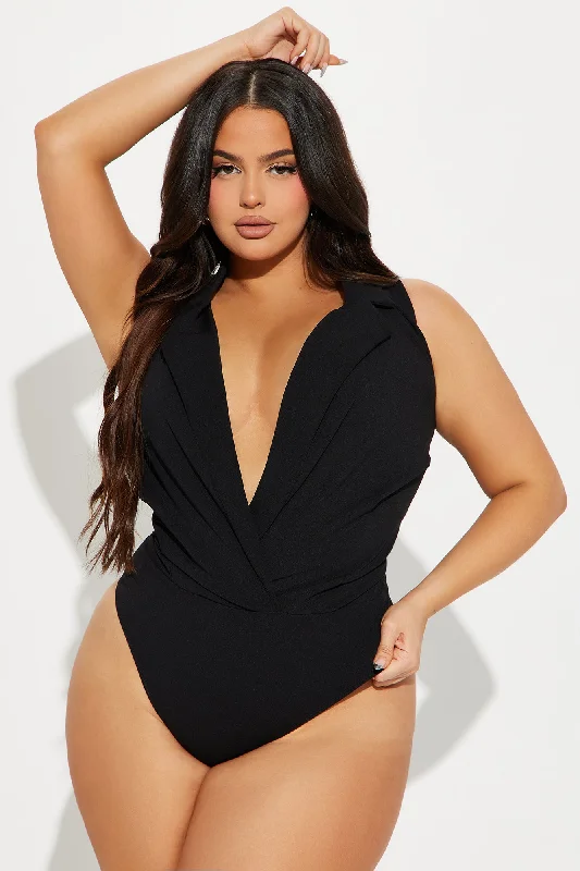 Office Baddie Bodysuit - Black