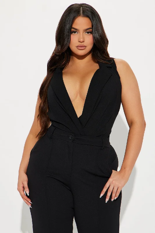 Office Baddie Bodysuit - Black