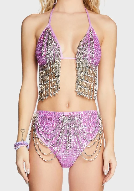 Pink Mandy Sequin Set