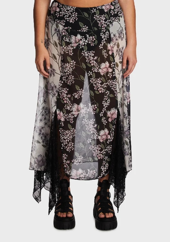 Plus Voice In A Bottle Maxi Skirt