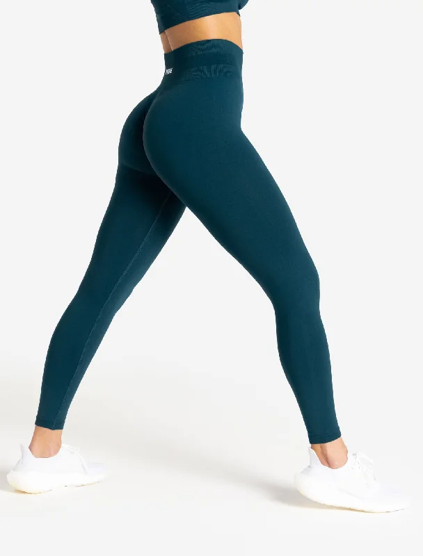 Scrunch Seamless Leggings  - Dark Teal