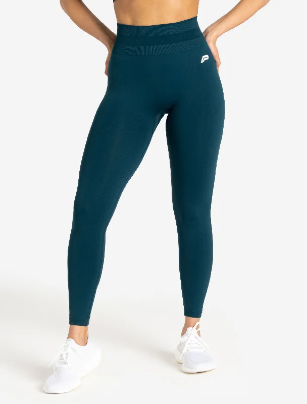 Scrunch Seamless Leggings  - Dark Teal