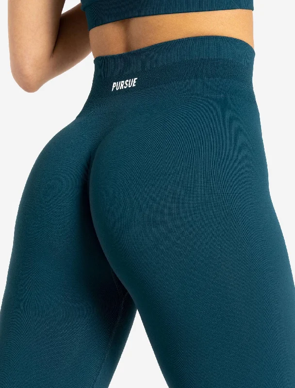 Scrunch Seamless Leggings  - Dark Teal