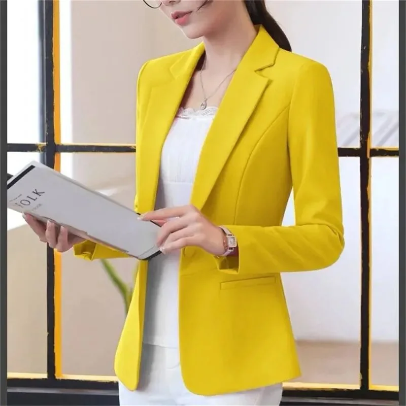 Slim Spring Autumn Korean Women's Office Blazers