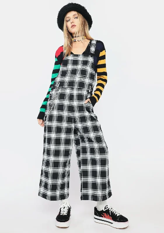 Solstice Plaid Overalls