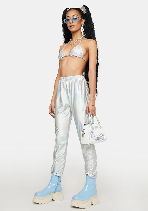 Take A Trip Metallic Joggers Set