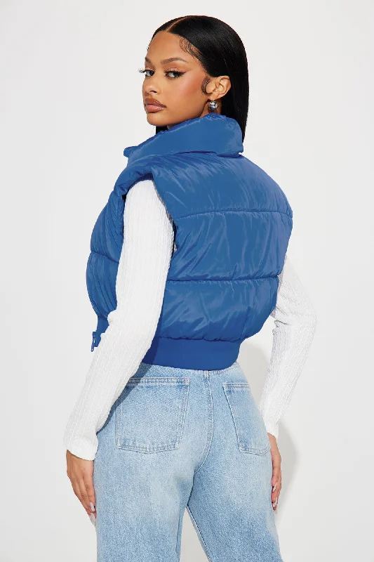 Winter Date Puffer Vest - Royal