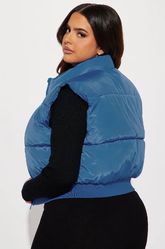 Winter Date Puffer Vest - Royal