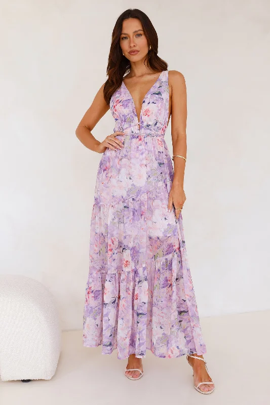 Zephyra Maxi Dress Lilac