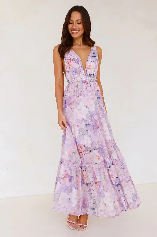 Zephyra Maxi Dress Lilac