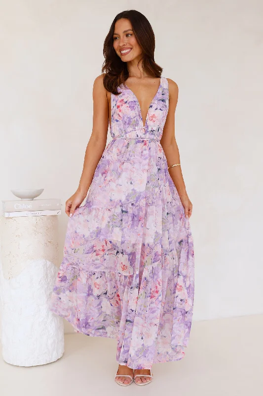 Zephyra Maxi Dress Lilac