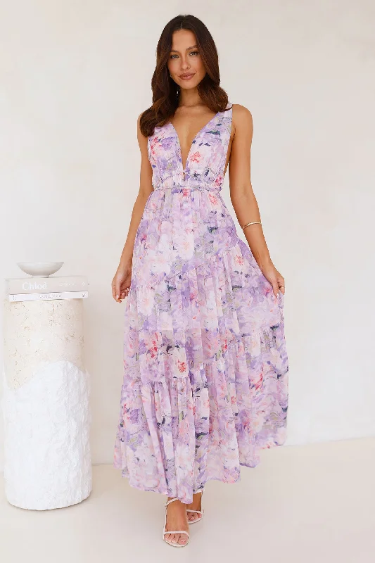 Zephyra Maxi Dress Lilac