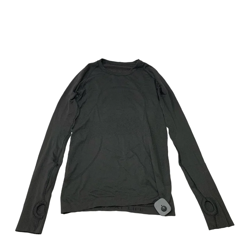 Athletic Top Long Sleeve Crewneck By Lululemon In Black, Size: S