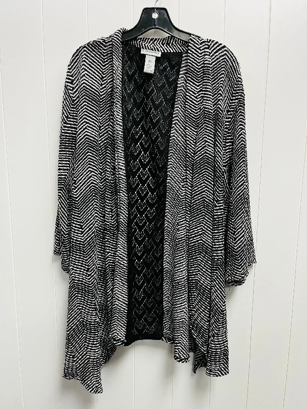 Black & White Cardigan Catherines, Size 3x