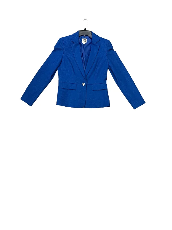 Blazer By Anne Klein In Blue, Size: S