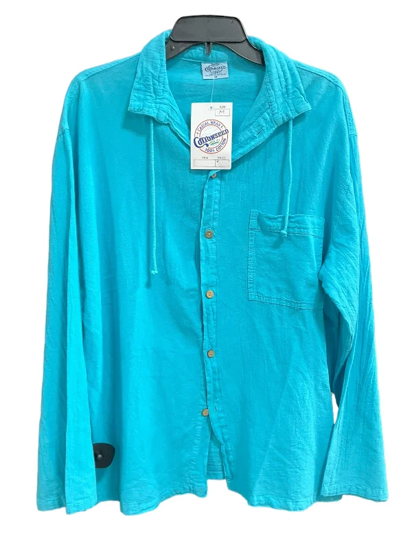 Blue Blouse Long Sleeve Clothes Mentor, Size M