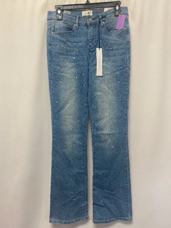 Blue Denim Jeans Boot Cut Nicole Miller, Size 4