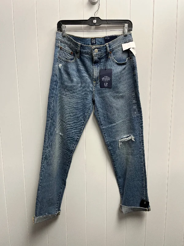 Blue Denim Jeans Straight Gap, Size 4