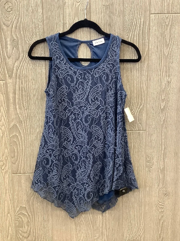 Blue Top Sleeveless Clothes Mentor, Size S