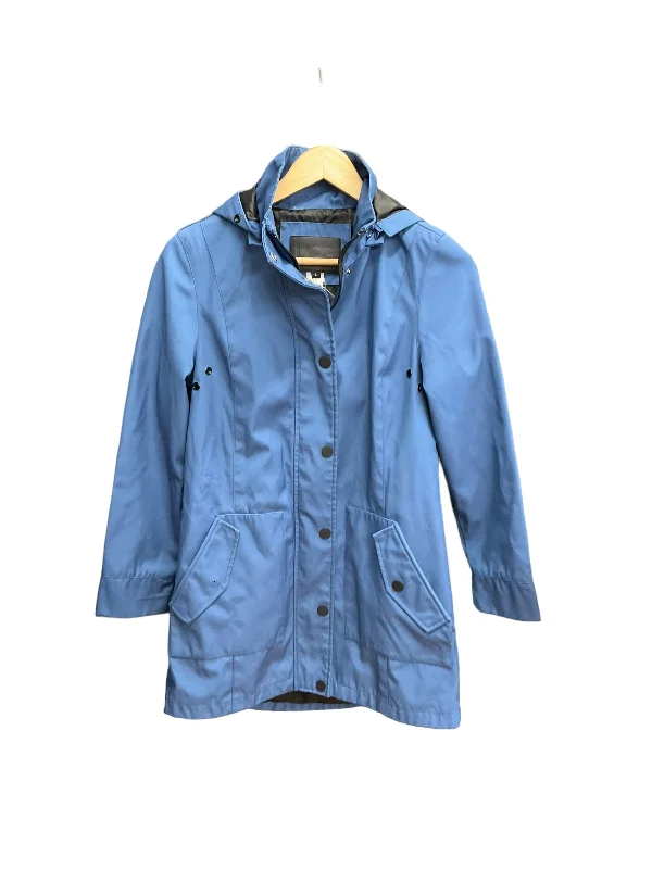 Coat Raincoat By Ugg In Blue, Size: S