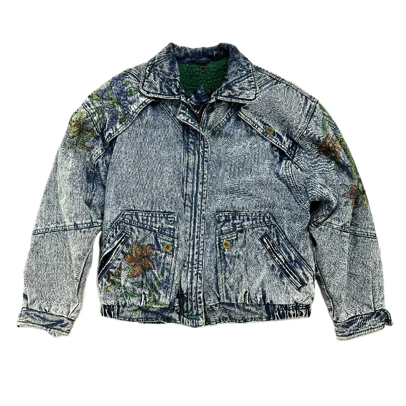 Jacket Denim By Andy Johns In Blue Denim, Size: M