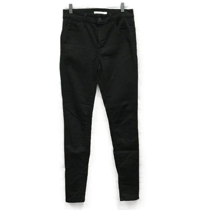 Jeans Skinny By Levis Signature In Black, Size: 8