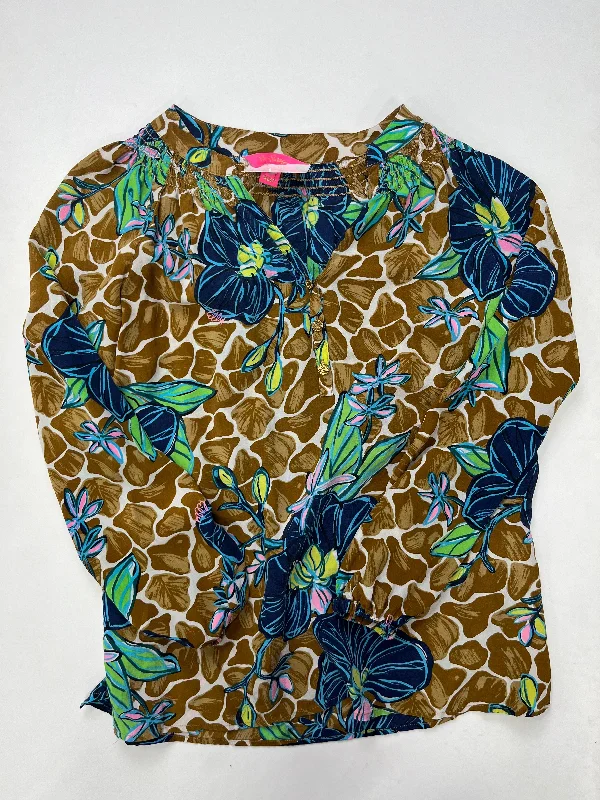 Multi Blouse Long Sleeve Lilly Pulitzer, Size S