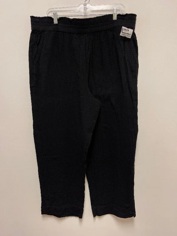 Pants Wide Leg By Loft In Black, Size: 14