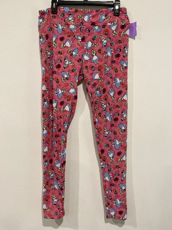 Pink Pants Leggings Lularoe, Size Plus