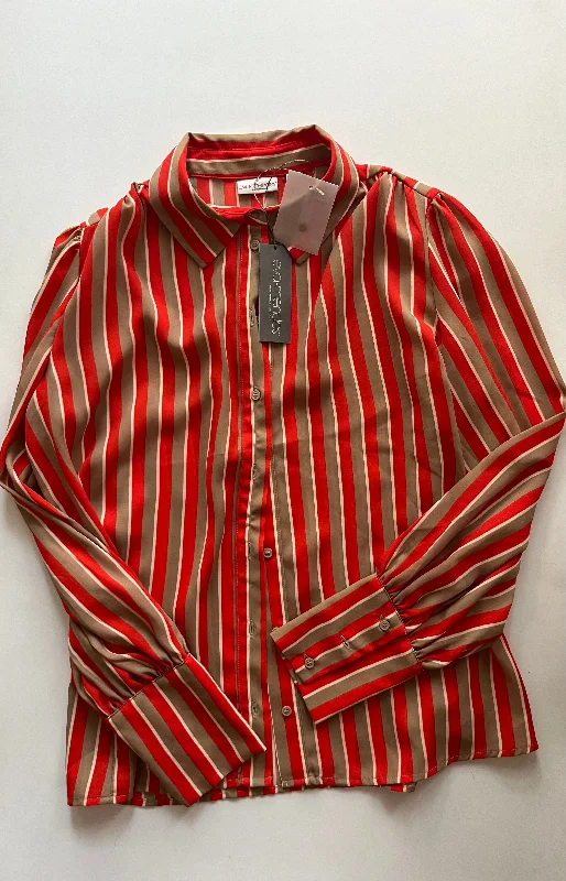 Striped Blouse Long Sleeve Eva Mendes, Size L