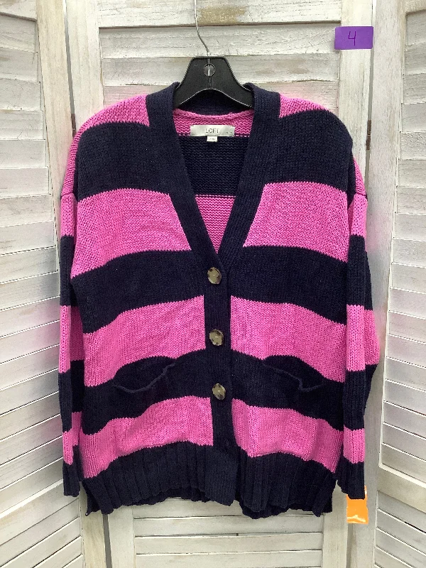 Striped Cardigan Loft, Size M